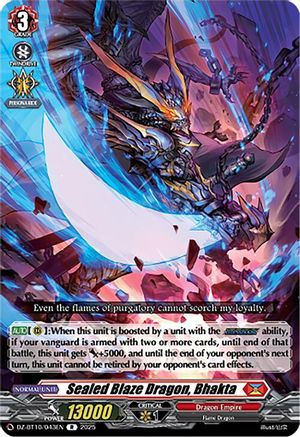 Sealed Blaze Dragon, Bhakta (DZ-BT10/043EN) - DZ-BT10: Dragonsoul Resonance