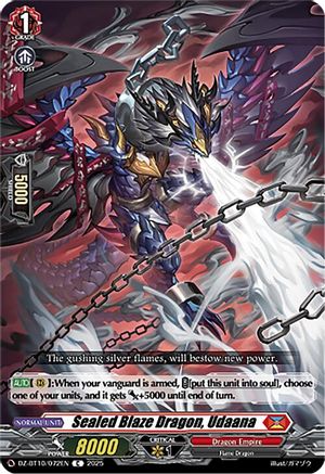 Sealed Blaze Dragon, Udaana (DZ-BT10/072EN) - DZ-BT10: Dragonsoul Resonance