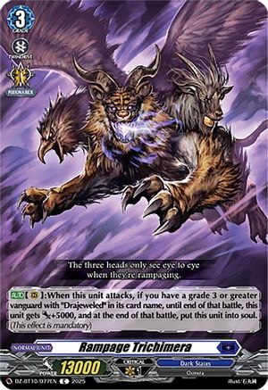 Rampage Trichimera (DZ-BT10/077EN) - DZ-BT10: Dragonsoul Resonance
