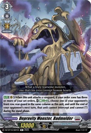 Depravity Monster, Badmolder (DZ-BT10/087EN) - DZ-BT10: Dragonsoul Resonance