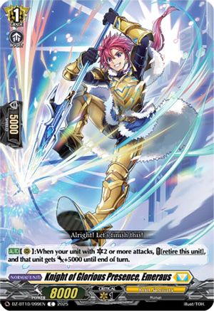Knight of Glorious Presence, Emeraus (DZ-BT10/099EN) - DZ-BT10: Dragonsoul Resonance