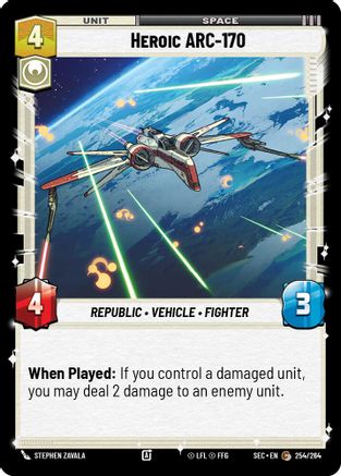 Heroic ARC-170 (254/264) - Secrets of Power