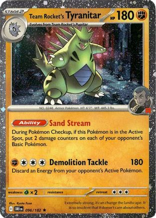 Team Rocket's Tyranitar 096/182 - Holofoil Miscellaneous Cards & Products - Promo