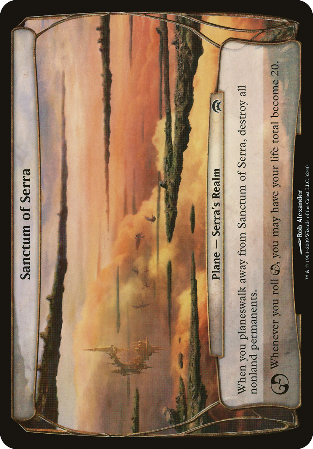 Sanctum of Serra (Planechase) (OVER-032) - Planechase Planes