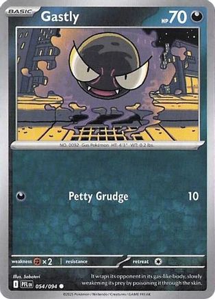 Gastly 054/094 - Reverse Holofoil ME02 Phantasmal Flames - Common