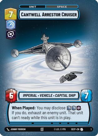 Cantwell Arrestor Cruiser - Secrets of Power Weekly Play Promos