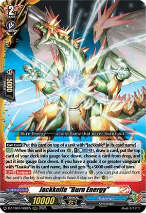 Jackknife "Burn Energy" (DZ-TB01/006EN) - DZ-TB01: Future Card Buddyfight