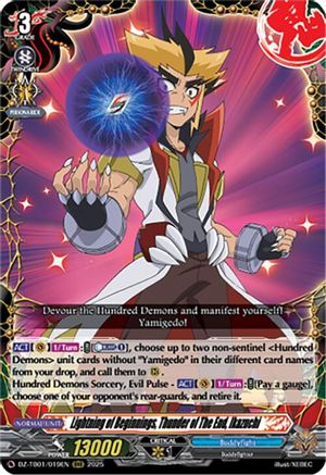 Lightning of Beginnings, Thunder of The End, Ikazuchi (DZ-TB01/019EN) - DZ-TB01: Future Card Buddyfight