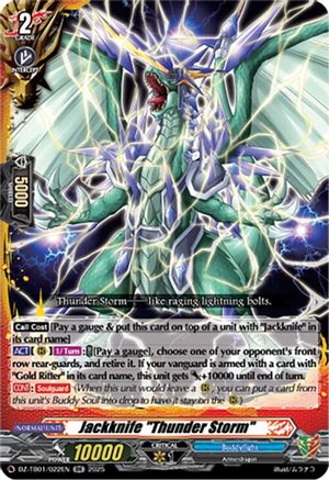Jackknife "Thunder Storm" (DZ-TB01/022EN) - DZ-TB01: Future Card Buddyfight