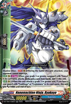 Nanomachine Ninja, Byakuya (DZ-TB01/038EN) - DZ-TB01: Future Card Buddyfight