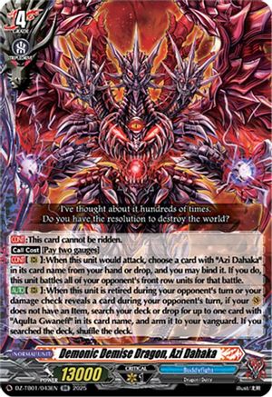 Demonic Demise Dragon, Azi Dahaka (DZ-TB01/043EN) - DZ-TB01: Future Card Buddyfight