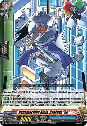 Nanomachine Ninja, Byakuya "SD" (DZ-TB01/063EN) - DZ-TB01: Future Card Buddyfight