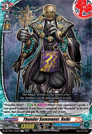 Thunder Summoner, Reiki (DZ-TB01/100EN) - DZ-TB01: Future Card Buddyfight