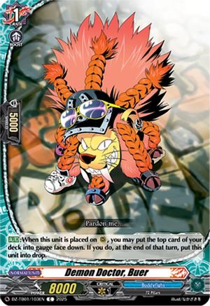 Demon Doctor, Buer (DZ-TB01/103EN) - DZ-TB01: Future Card Buddyfight