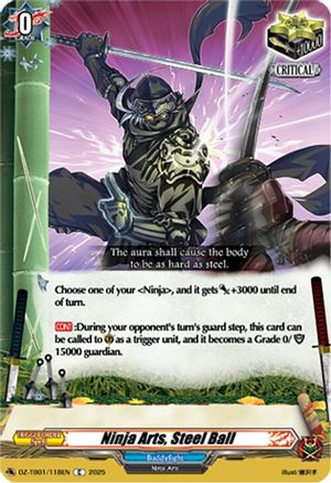 Ninja Arts, Steel Ball (DZ-TB01/118EN) - DZ-TB01: Future Card Buddyfight