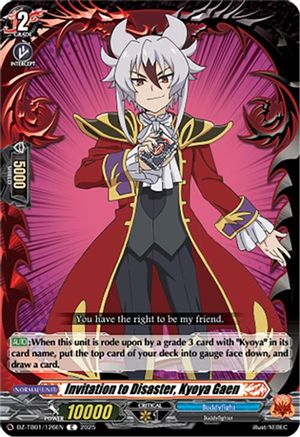 Invitation to Disaster, Kyoya Gaen (DZ-TB01/126EN) - DZ-TB01: Future Card Buddyfight