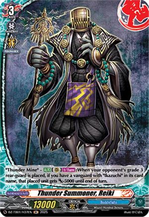 Thunder Summoner, Reiki (H) (DZ-TB01/H37EN) - DZ-TB01: Future Card Buddyfight