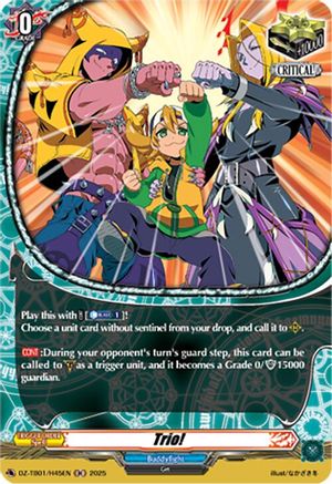 Trio! (H) (DZ-TB01/H45EN) - DZ-TB01: Future Card Buddyfight