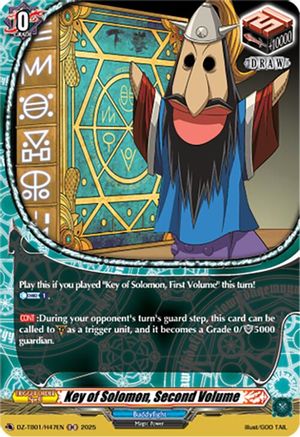 Key of Solomon, Second Volume (H) (DZ-TB01/H47EN) - DZ-TB01: Future Card Buddyfight