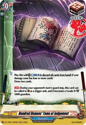 Hundred Demons' Tome of Judgement (H) (DZ-TB01/H64EN) - DZ-TB01: Future Card Buddyfight