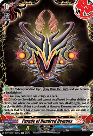 Parade of Hundred Demons (H) (DZ-TB01/H82EN) - DZ-TB01: Future Card Buddyfight