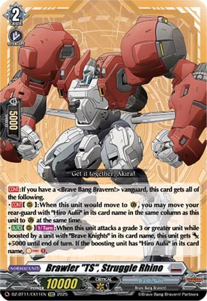 Brawler "TS", Struggle Rhino (DZ-BT11/EX11EN) - DZ-BT11: Symphony of Might & Bloom