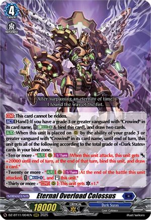 Eternal Overload Colossus (DZ-BT11/004EN) - DZ-BT11: Symphony of Might & Bloom