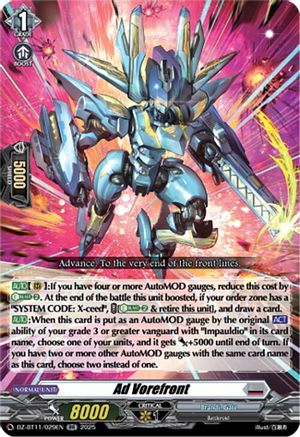 Ad Vorefront (DZ-BT11/029EN) - DZ-BT11: Symphony of Might & Bloom