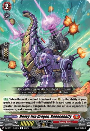 Heavy-fire Dragon, Badacohefty (DZ-BT11/043EN) - DZ-BT11: Symphony of Might & Bloom