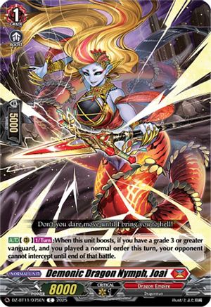 Demonic Dragon Nymph, Joai (DZ-BT11/075EN) - DZ-BT11: Symphony of Might & Bloom