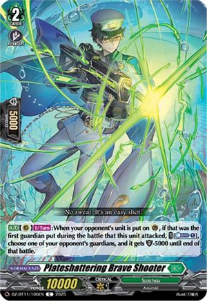 Plateshattering Brave Shooter (DZ-BT11/105EN) - DZ-BT11: Symphony of Might & Bloom