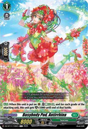 Busybody Pod, Antirrhina (DZ-BT11/109EN) - DZ-BT11: Symphony of Might & Bloom