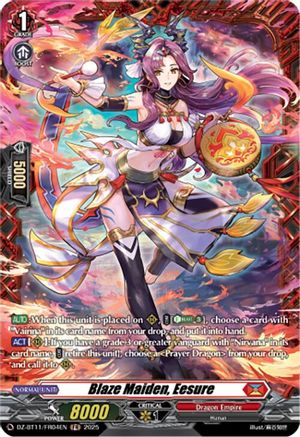 Blaze Maiden, Eesure (FR) (DZ-BT11/FR04EN) - DZ-BT11: Symphony of Might & Bloom