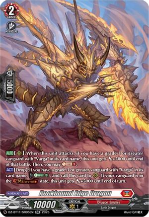 Rockbound Edge Dragon (SR) (DZ-BT11/SR05EN) - DZ-BT11: Symphony of Might & Bloom