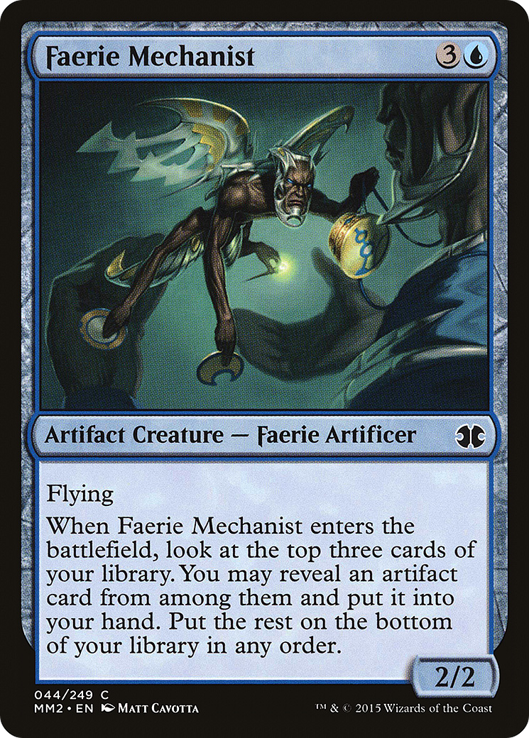 Faerie Mechanist (MM2-044) - Modern Masters 2015 Foil