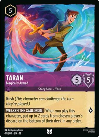 Taran - Magically Armed (44/204) - Winterspell Cold Foil