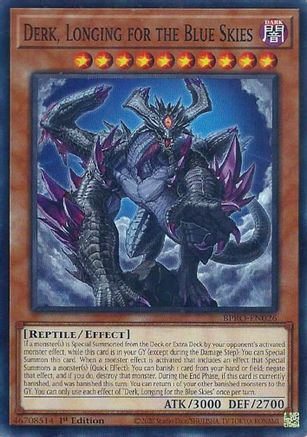 Derk, Longing for the Blue Skies (BPRO-EN026) - Burst Protocol 1st Edition