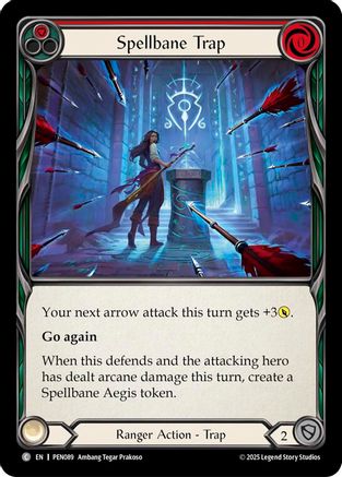 Spellbane Trap (Red) (PEN089) - Compendium of Rathe Rainbow Foil