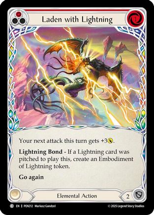 Laden With Lightning (Red) (PEN212) - Compendium of Rathe