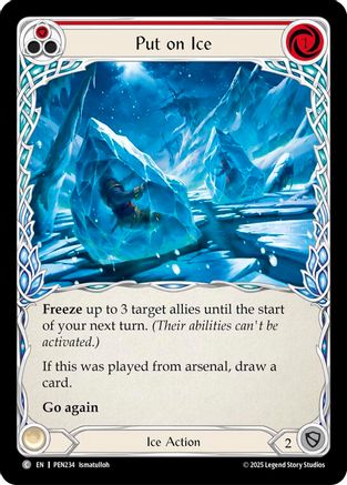 Put On Ice (Red) (PEN234) - Compendium of Rathe Rainbow Foil
