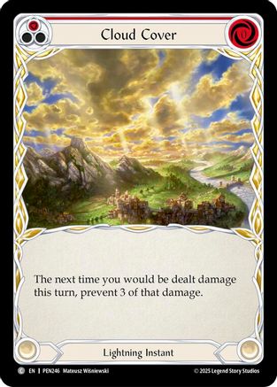 Cloud Cover (Red) (PEN246) - Compendium of Rathe Rainbow Foil