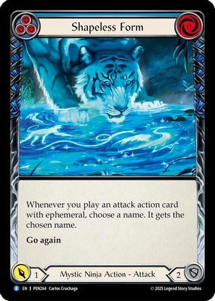 Shapeless Form (Blue) (PEN264) - Compendium of Rathe Rainbow Foil