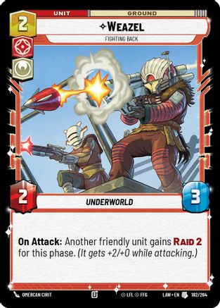 Weazel - Fighting Back (182/264) - A Lawless Time