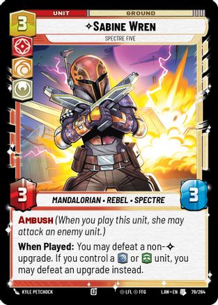 Sabine Wren - Spectre Five (78/264) - A Lawless Time