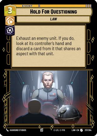 Hold for Questioning (217/264) - A Lawless Time