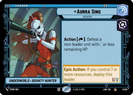 Aurra Sing - Assassin (4/264) - A Lawless Time
