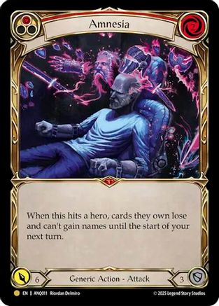 Amnesia (Red) (ANQ011) (ANQ011) - Compendium of Rathe - Antiquity Pack Rainbow Foil