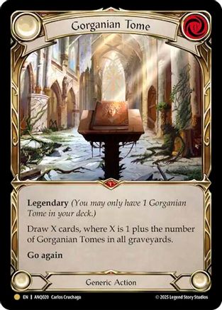 Gorganian Tome (ANQ020) (ANQ020) - Compendium of Rathe - Antiquity Pack Rainbow Foil