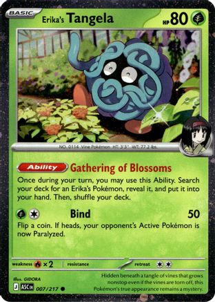 Erika's Tangela 007/217 - Holofoil Miscellaneous Cards & Products - Common