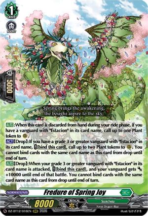 Fredure of Spring Joy (DZ-BT12/016EN) - DZ-BT12: Chasm of Lost Souls